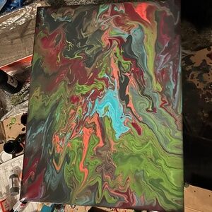 Paint pouring